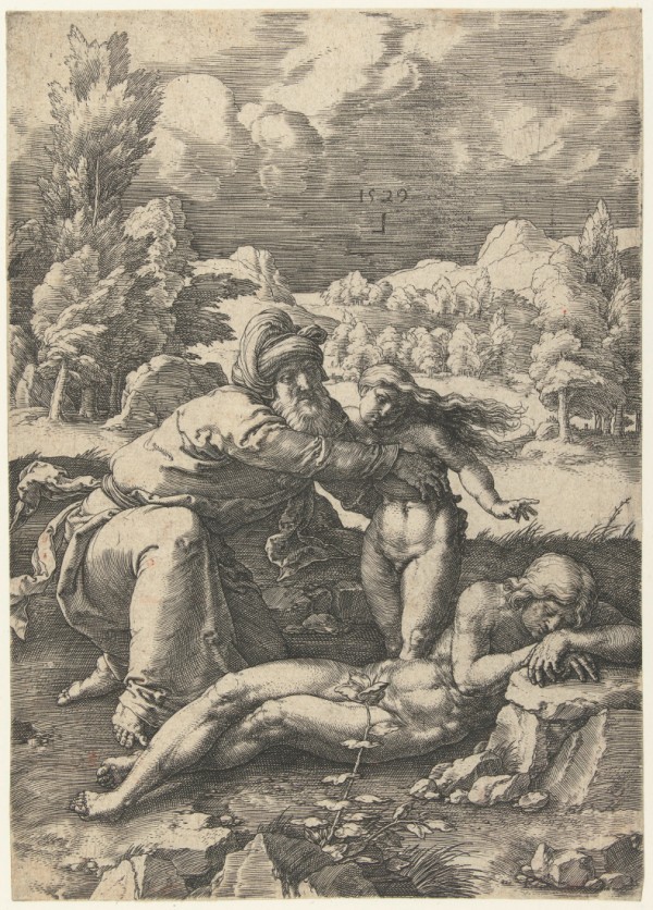 The Creation of Eve by Lucas van Leyden